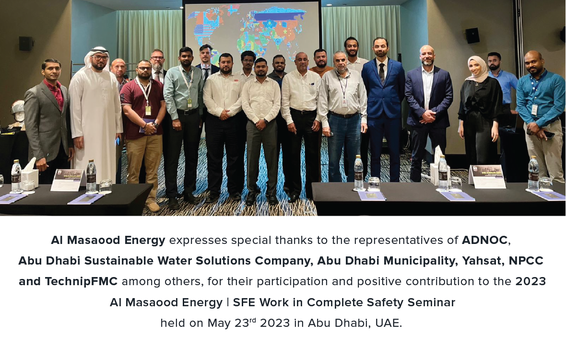 AL MASAOOD ENERGY CONDUCTED SAFETY SEMINAR WITH SFE - AUH